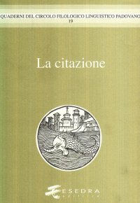 Immagine copertina libro La citazione