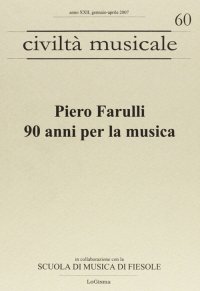 Immagine copertina libro Piero Farulli. 90 anni per la musica