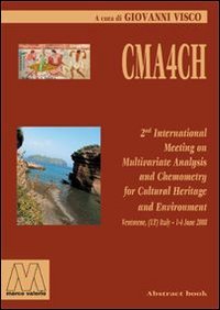 Immagine copertina libro CMA4CH 2nd international meeting on multivariate analysis and chemometry to cultural-heritage and environment