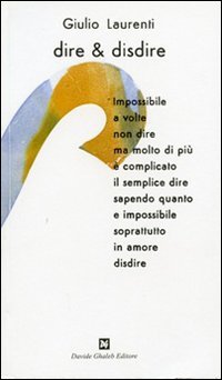 Immagine copertina libro Dire & disdire