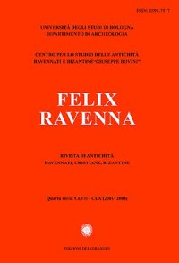 Immagine copertina libro Felix Ravenna. Rivista di antichità ravennati, cristiane, bizantine. CLVII-CLX. 2001/2004