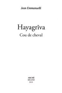Immagine copertina libro Hayagriva. Cou de cheval