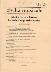 Immagine copertina libro Musica sacra a Firenze fra archivio e prassi esecutiva. Ediz. multilingue