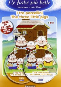 Immagine copertina libro tre porcellini. Ediz. italiana e inglese. Con CD Audio. Con DVD