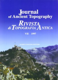 Immagine copertina libro Journal of ancient topography-Rivista di topografia antica. Ediz. bilingue. Vol. 7