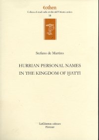 Immagine copertina libro Hurrian personals names in the kingdom of Hatti