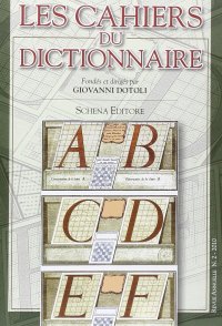 Immagine copertina libro Les cahiers du dictionnaire (2010). Vol. 2