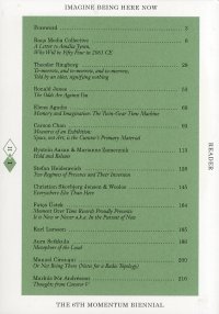 Immagine copertina libro The 6th momentum biennale reader. Imagine being here now