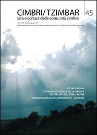 Immagine copertina libro Cimbri-Tzimbar. Vita e culture delle comunità cimbre. Vol. 45
