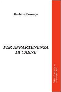 Immagine copertina libro Per appatenenza di carne