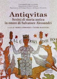 Immagine copertina libro Antiquitas. Scritti di storia antica in onore di Salvatore Alessandri