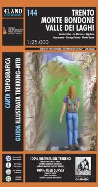 Immagine copertina libro Trento, monte Bondone, valle dei laghi, Monte Calisio, la Marzola, Vigolana, Soporasasso, Garniga terme, Monte Gazza. Carta escursionistica 1:25.000