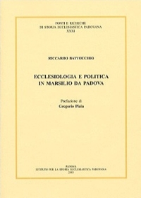 Immagine copertina libro Ecclesiologia e politica in Marsilio da Padova