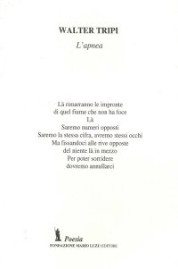 Immagine copertina libro L'apnea