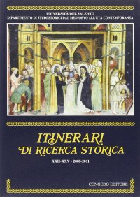 Immagine copertina libro Itinerari di ricerca storica (2008-2011) vol. 22-25
