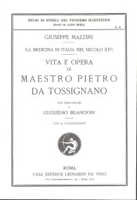 Immagine copertina libro Vita e opera  di maestro Pietro da Tossignano