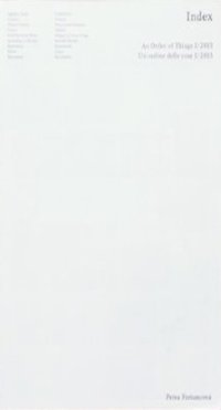Immagine copertina libro Index. An order of the things 2013. Ediz. italiana e inglese. Vol. 1
