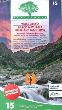 Immagine copertina libro Carta n. 15. Valle Gesso, parco naturale delle Alpi Marittime