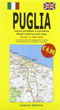 Immagine copertina libro Puglia. Carta stradale e guida turistica. Con cartoguida alle spiagge del Salento 1:260.000. Ediz. italiana e inglese
