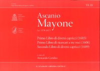 Immagine copertina libro Primo libro di diversi capricci (1603). Primo libro di ricercari a tre voci (1606). Secondo libro di diversi capricci (1609)