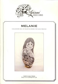 Immagine copertina libro Melanie. A blackwork doll design