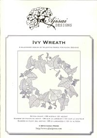 Immagine copertina libro Ivy Wreath. A blackwork design