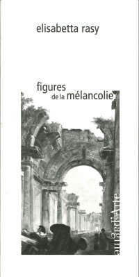 Immagine copertina libro Figures de la mélancolie
