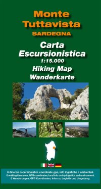 Immagine copertina libro Cartina escursionistica Monte Tuttavista 1:15000