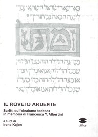 Immagine copertina libro Il roveto ardente. Scritti sull'ebraismo tedesco in memoria di Francesca Y. Albertini