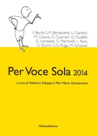 Immagine copertina libro Per voce sola 2014