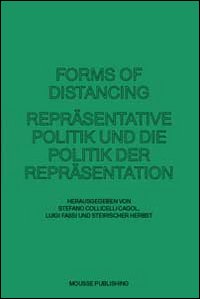 Immagine copertina libro Forms of distancing. Repräsentative politik und die politik der repräsentatione. Ediz. illustrata
