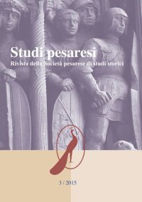 Immagine copertina libro Studi pesaresi. Rivista della Società pesarese di studi storici (2015). Vol. 3