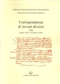 Immagine copertina libro Corrispondenza di inviati diversi (aprile 1493-novembre 1494)
