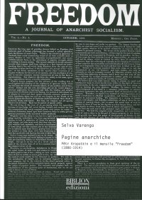 Immagine copertina libro Pagine anarchiche. Petr Kropotkin e il mensile «Freedom» (1886-1914)