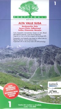 Immagine copertina libro Carta n. 1. Alta valle Susa. Carta dei sentieri e stradale scala 1:25.000