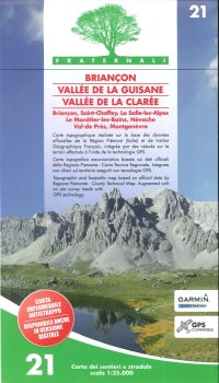 Immagine copertina libro Carta n. 21. Briançon, Vallée de la Guisane, Vallée de la Clarée. Carta dei sentieri e stradale scala 1:25.000