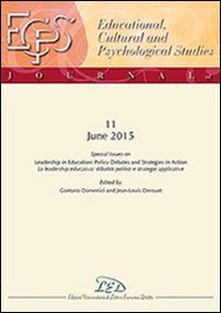 Immagine copertina libro Journal of educational, cultural and psychological studies (ECPS Journal) (2015). Vol. 11: Special issue on leadership in education. Policy debates and strategies in action