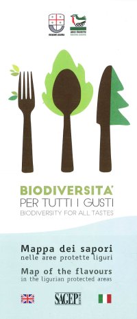 Immagine copertina libro Mappa dei sapori nelle aree protette liguri. Biodiversità per tutti i gusti. Ediz. multilingue