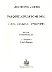 Immagine copertina libro Pasquillorum tomi duo. Pars prima et altera