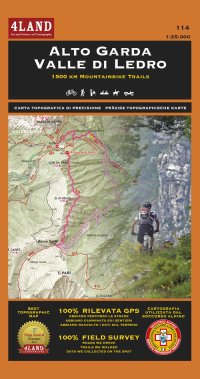 Immagine copertina libro Alto Garda valle di Ledro. 1500 km mountainbike trails. Ediz. italiana, inglese e tedesca