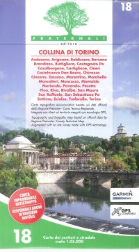 Immagine copertina libro Carta n. 18. Collina di Torino. Carta dei sentieri e stradale 1:25.000