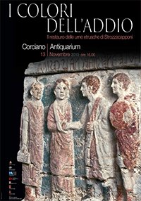 Immagine copertina libro I colori dell'addio. Le urne e i letti etruschi di Strozzacapponi. Ediz. illustrata