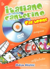 Immagine copertina libro Italiano canterino cartoons. Ediz. illustrata. Con DVD