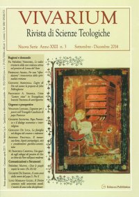 Immagine copertina libro Vivarium. Rivista di scienze teologiche (2014). Vol. 3