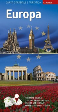Immagine copertina libro Carta stradale e turistica plastificata. Europa. 1:3.000.000