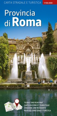 Immagine copertina libro Carta stradale e turistica plastificata. Provincia di Roma. 1:150.000
