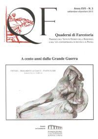Immagine copertina libro Quaderni di Farestoria (2015). Vol. 3: A cento anni dalla grande guerra