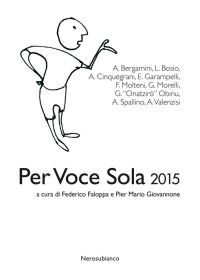 Immagine copertina libro Per voce sola 2015