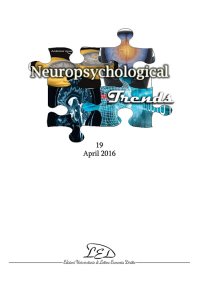 Immagine copertina libro Neuropsychological Trends (2016). Vol. 19