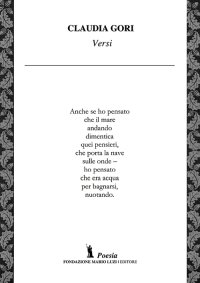Immagine copertina libro Versi